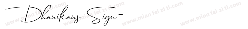 Dhanikans Sign字体转换